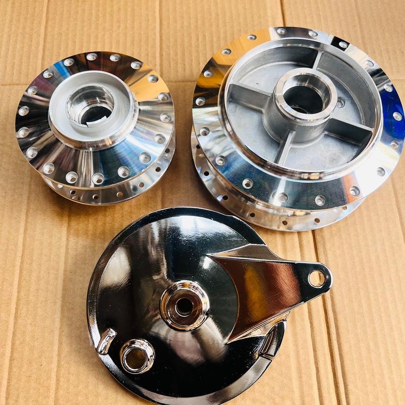  Combo đùm trước đùm sau má đùm sau mạ crom loại 1 cho sirius đĩa jupiter sirius fi taurus Phụ Kiện Phụ Tùng 