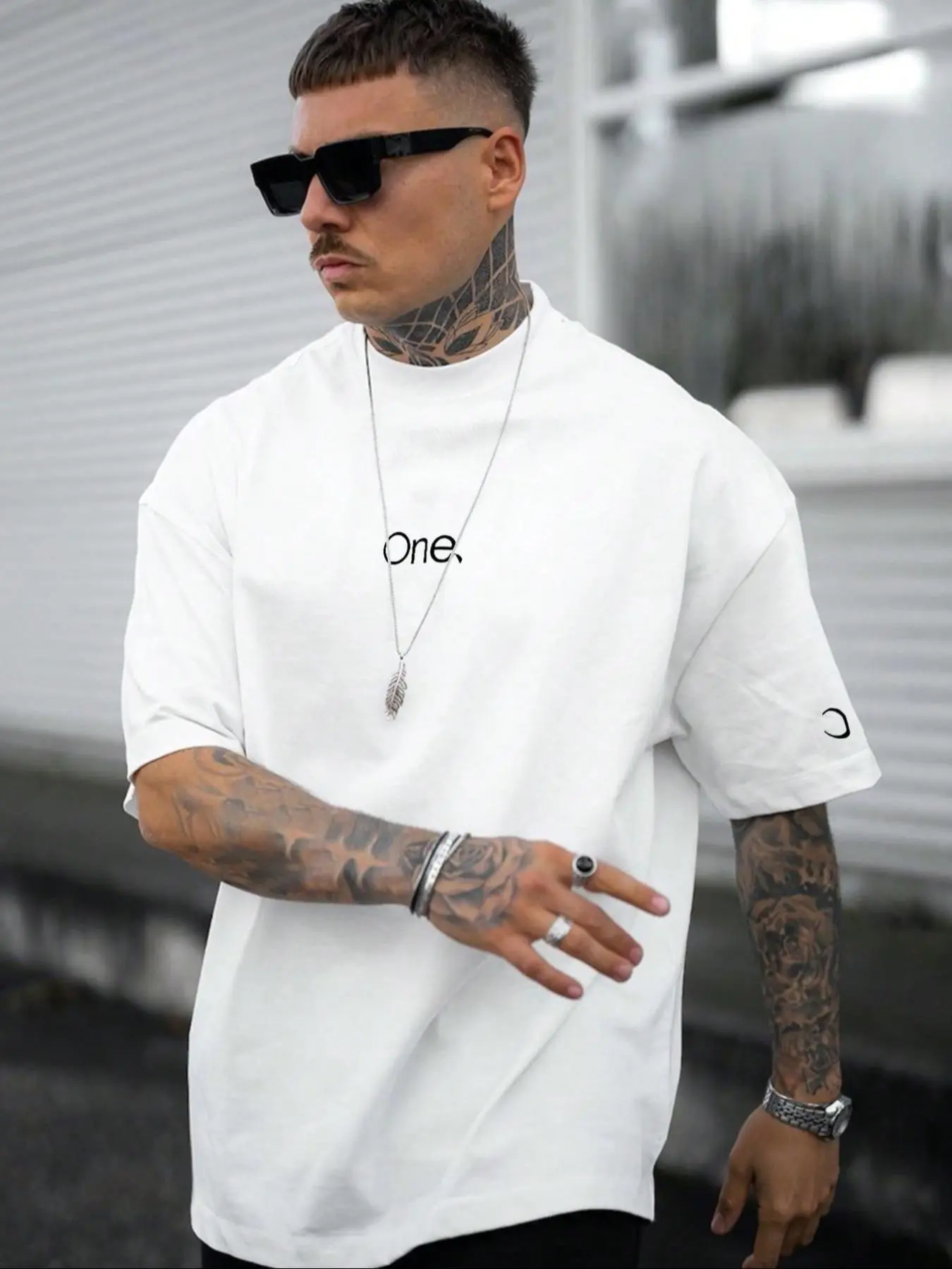 Men's Letter Print Round Neck Tee, Regular Fit Casual Style Short Sleeve Crew Neck T-shirt for Summer, Fashion Men's Top for Daily Wear