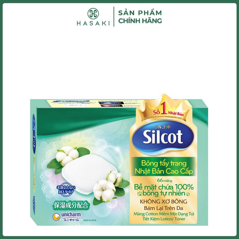 Bông Tẩy Trang Silcot Cao Cấp Hộp 66 Miếng Soft Touch Premium Cotton | HASAKI BEAUTY
