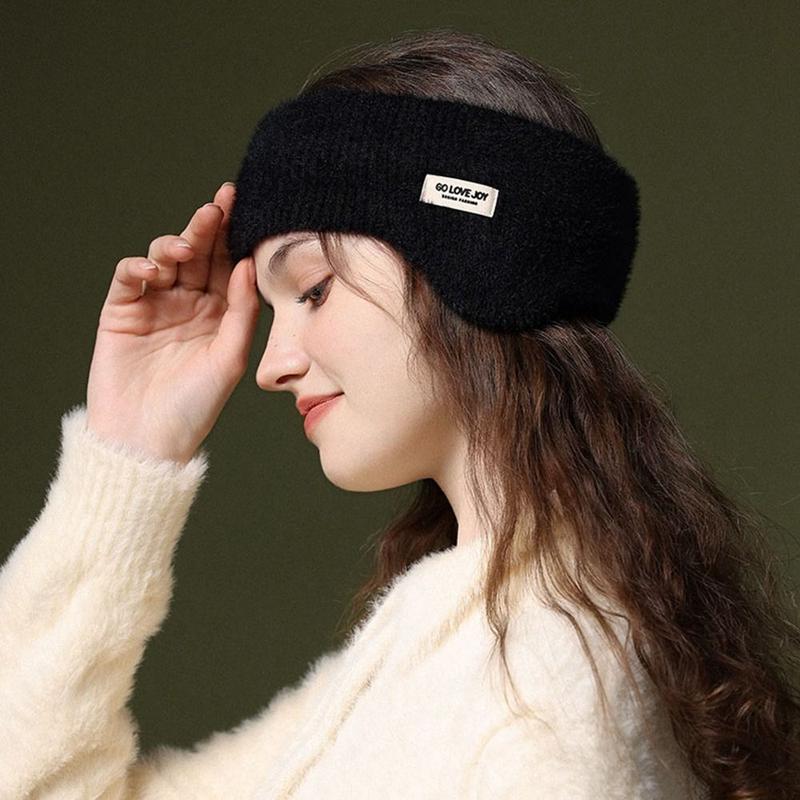 Product Introduction of New Ear Cover Head Worn Earmuffs Windproof Ear Warmer Knitted Warm Earmuffs Cold protection Running Headband for Men and Women 19