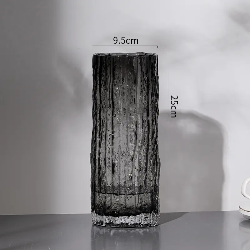 Bình Hoa Thủy Tinh Trụ Họa Tiết Nhà Gờ Cắm Hoa Trang Trí Lọ Hoa Decor Phòng Khách BTT23 M23 + Tặng Kèm Gói Dưỡng Hoa Tươi bình  hoa gốm  nhà bình  hoa bình  thuỷ bình  hoaxinh 4