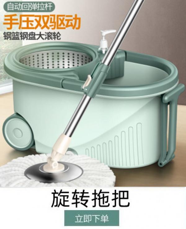 Product Introduction of Flat Mop Household Disposable Mop Bucket New Hand-Free Lazy Mop Mop Floor Mopping Gadget 0