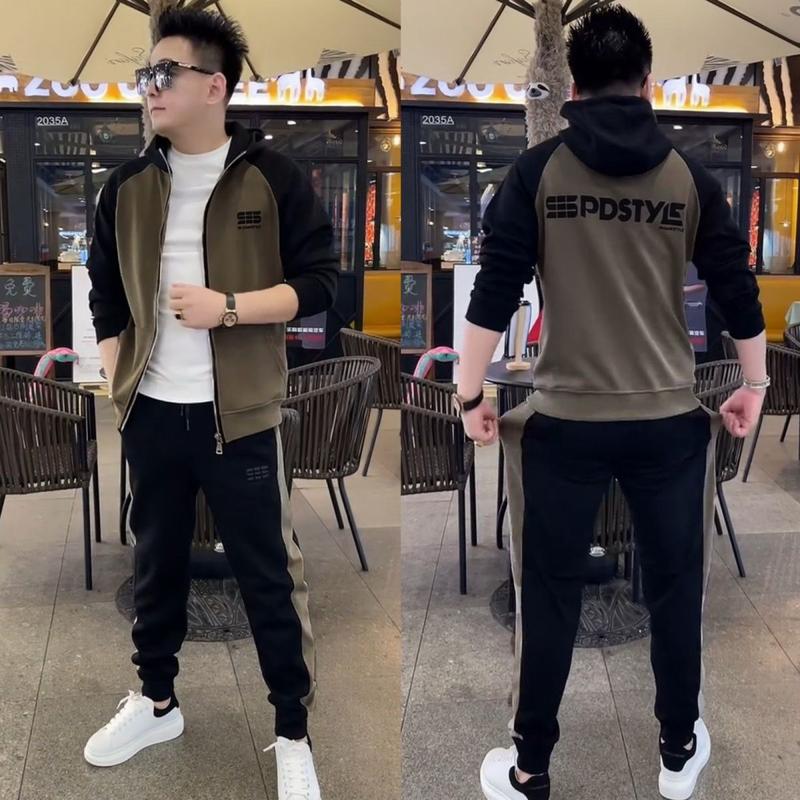 (XẢ KHO) Bộ Thu Đông Nam Nữ SPDSTYE 2024 Polyester Menswear Áo Quần Nỉ Bông