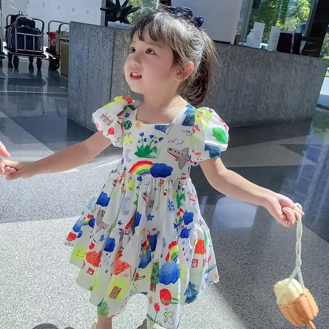 Dress motif Anak Perempuan Feo