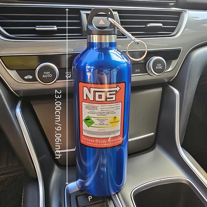 Product Introduction of Car NOS Water Bottle, 1 Count 500ML Stainless Steel Water Bottle, Car Water Cup, Car Interior Accessories for Men & Women, Tumbler, Insulated, Flask, Car Products 1