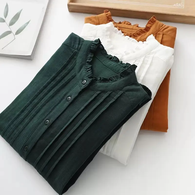 Baju atasan Wanita Simple - Hugos Top Blouse- Kemeja basic Lengan Panjang  Crinkle  Airflow Fit  Casual Baju Oversize Hitam 0
