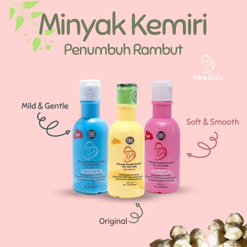 FORA Minyak Kemiri + Jojoba Oil 65ml