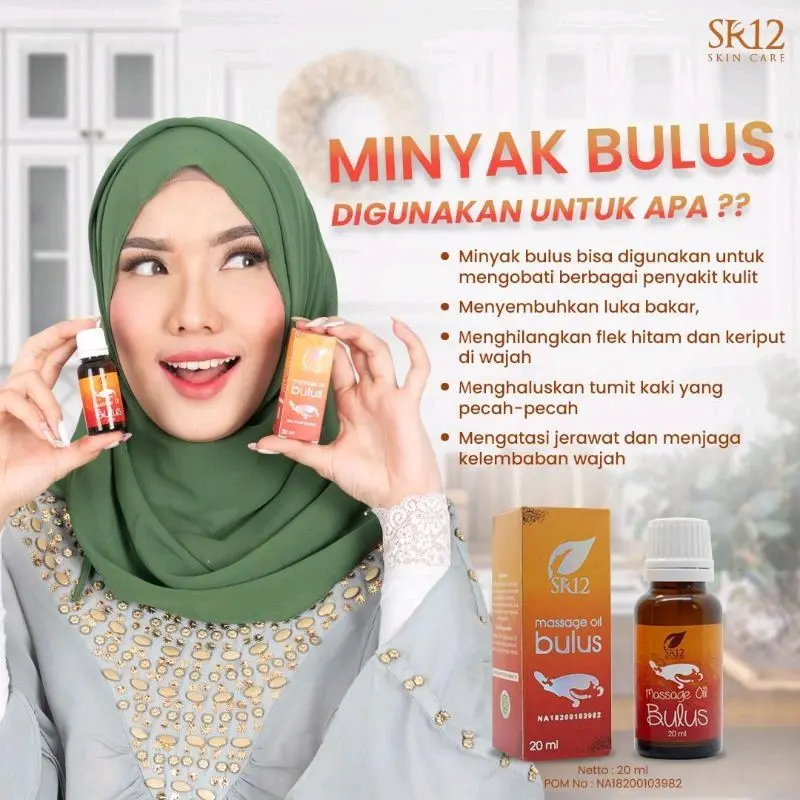 Minyak Bulus SR12 Aroma Melati Massage Oil Bulus SR12 Penghilang Stretchmark 1