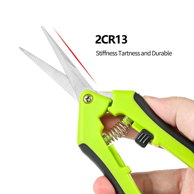 Product Introduction of Garden Pruning Shears Stainless Steel Pruning Tools Hand Pruner Cutter Grape Fruit Picking Weed Household Potted Branches Pruner 23