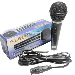 TERLARIS Microphone Mic Professional Kabel Fleco F-320/F-317 Kabel Panjang dan Tebal Vokal Karaoke / Mic Karaoke / Mic Mesjid Termurah / Mic Kabel Termurah Fleco 320 Mik - Mic F-320