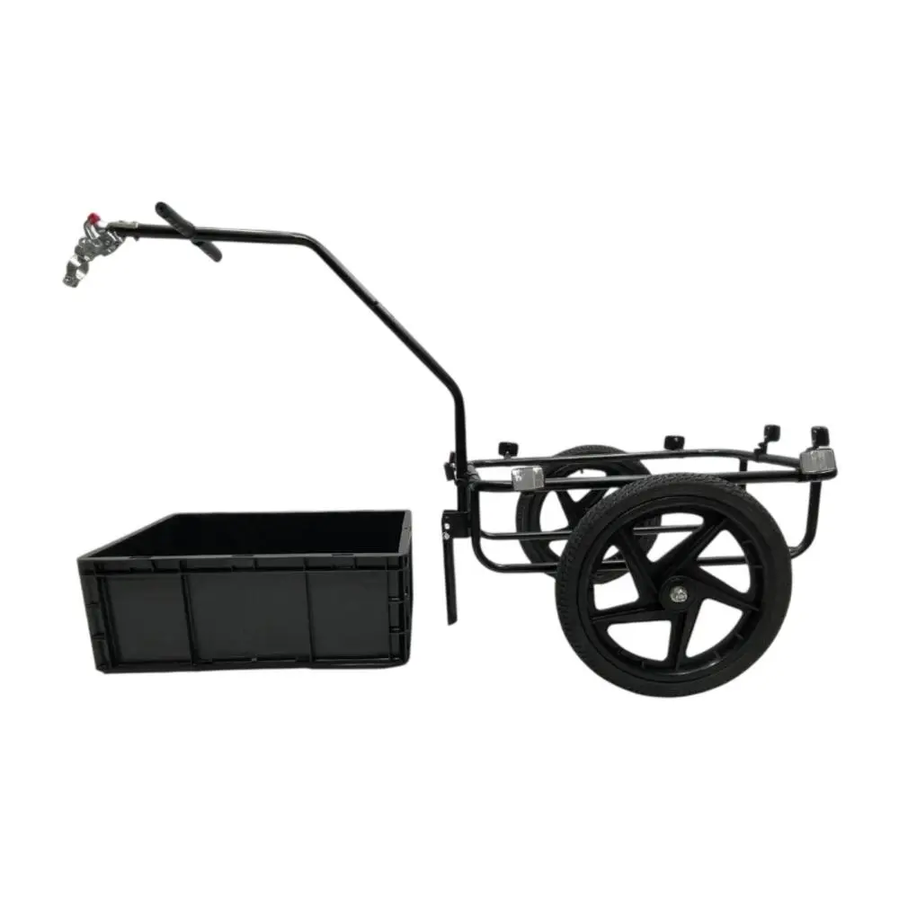 Bike Cargo Trailer Portable Practical Convenient with Wheels Multipurpose Towable Removable Box Utility Cart Cargo Carrier