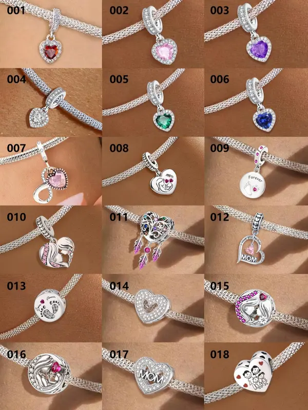 Heart & Star & Letter Design Beads/Charms, Fashionable Jewelry Making Kit for Bracelet & Necklace, DIY Jewelry Making Accessories for Women 5