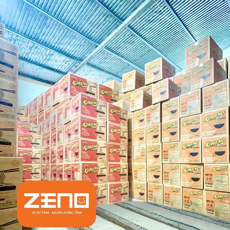 THÙNG 100 gói Mì Cay KORENO JUMBO 100 gói,chuyên dùng để nấu mỳ cay,có 2 hương vị : Vị bò cay và vị kim chi