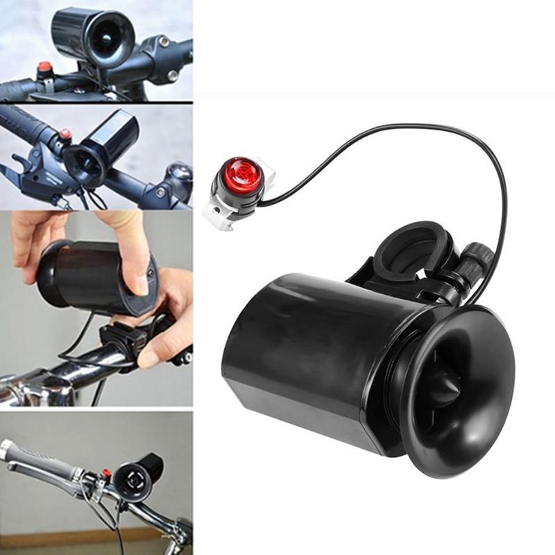 Product Introduction of Bicycle Horn Electronic Black Speaker 6 Bike Bell Loud Sounds Ultra Siren Alarm 30
