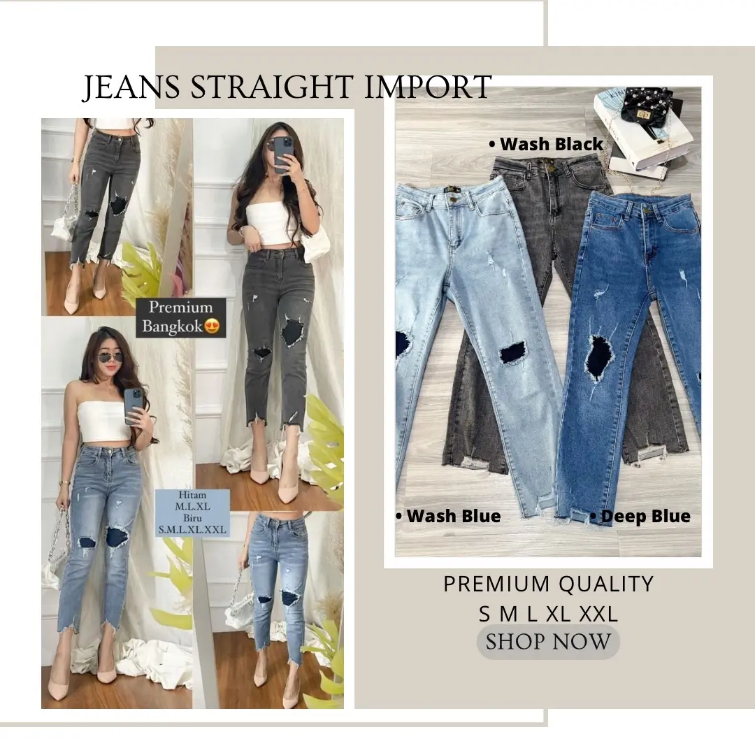 Celana Jeans Straight Premium Bangkok