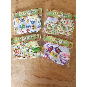Sarung Tangan Kaki Babycool putih sablon (grosir12pcs)