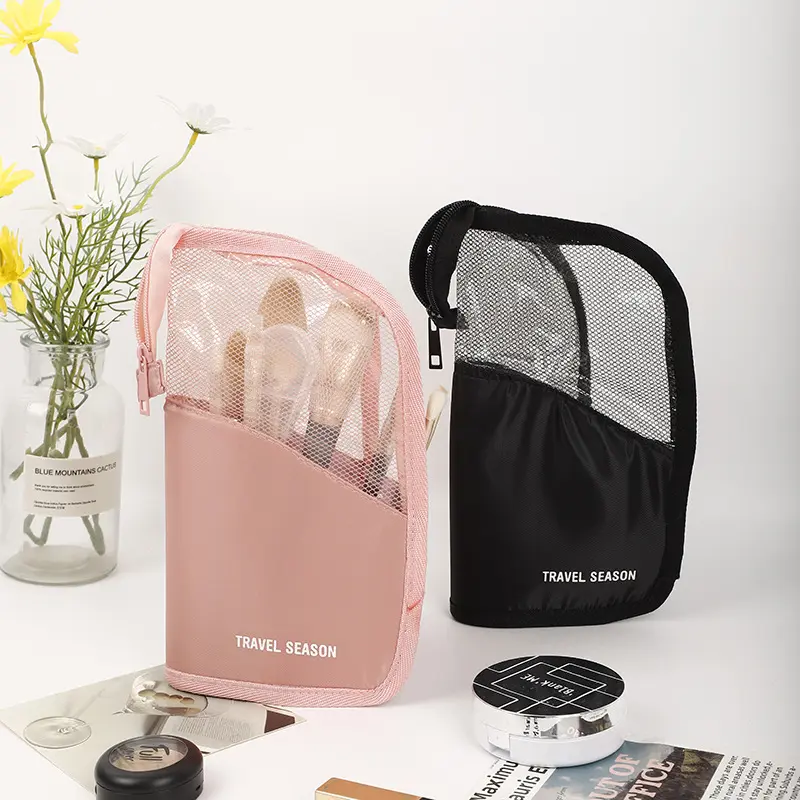 Multi-functional large capacity eyebrow pencil bag portable makeup bag