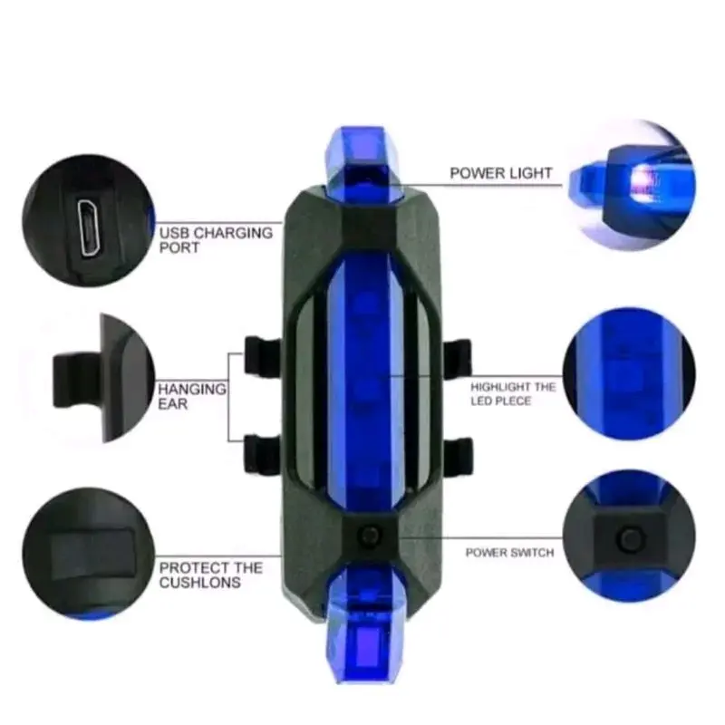 LAMPU SEPEDA BISA DI CAS ISI ULANG RECHARGABLE OUTDOOR 2
