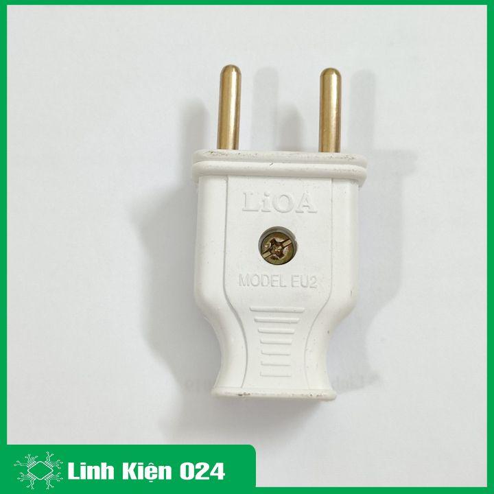 Phích cắm điện 2 chân  LIOA 250V/10A 6