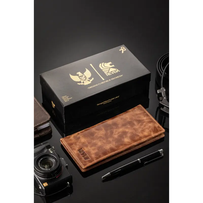 Reven Leather Dompet Panjang Pria Baraka Long Wallet Model Kekinian 7