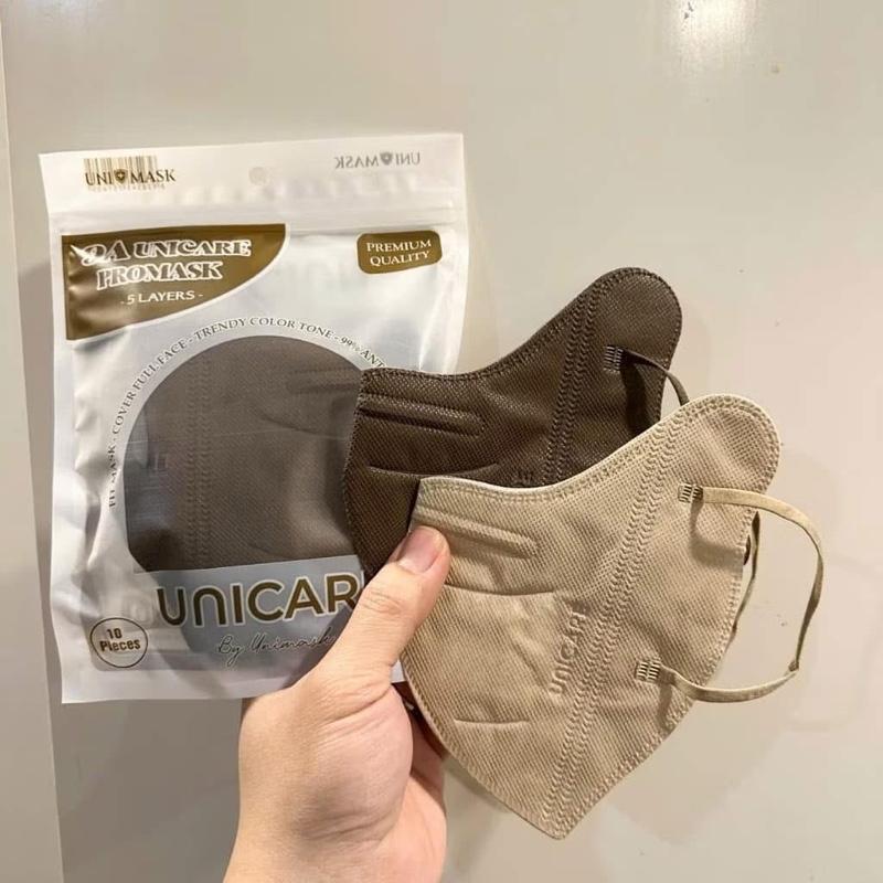 Khẩu trang Unicare 9A 5 lớp, che kín khuôn mặt, chống nắng, nhiều màu sắc đẹp lạ form < 70kg