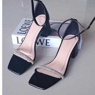 Giày cao gót vuông 5 phân hậu bít quai xoàn đá xịn dễ phối đồ, đi tiệc, đi chơi Nữ Shoes DéP 4