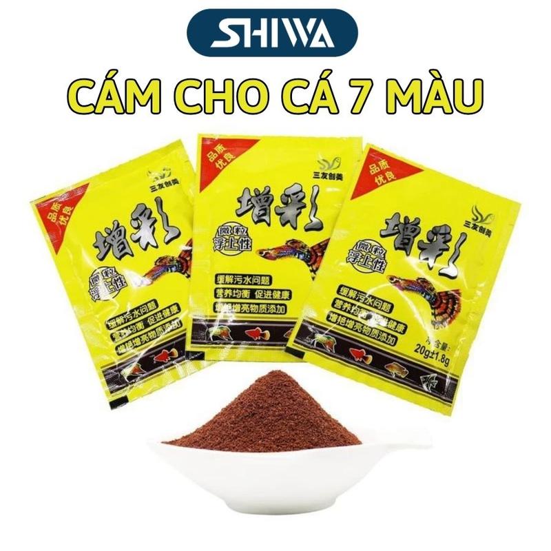 Thức Ăn Cho Cá Bảy Màu 20 g - Cám Dinh Dưỡng Hỗ Trợ Kích Màu Cho Cá Chất Lượng - Giá Rẻ - SHIWA