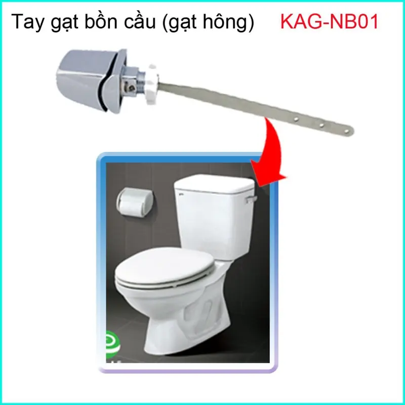 Tay gạt bàn cầu, tay gạt bồn cầu inax C117, C333 KAG-NB01 2