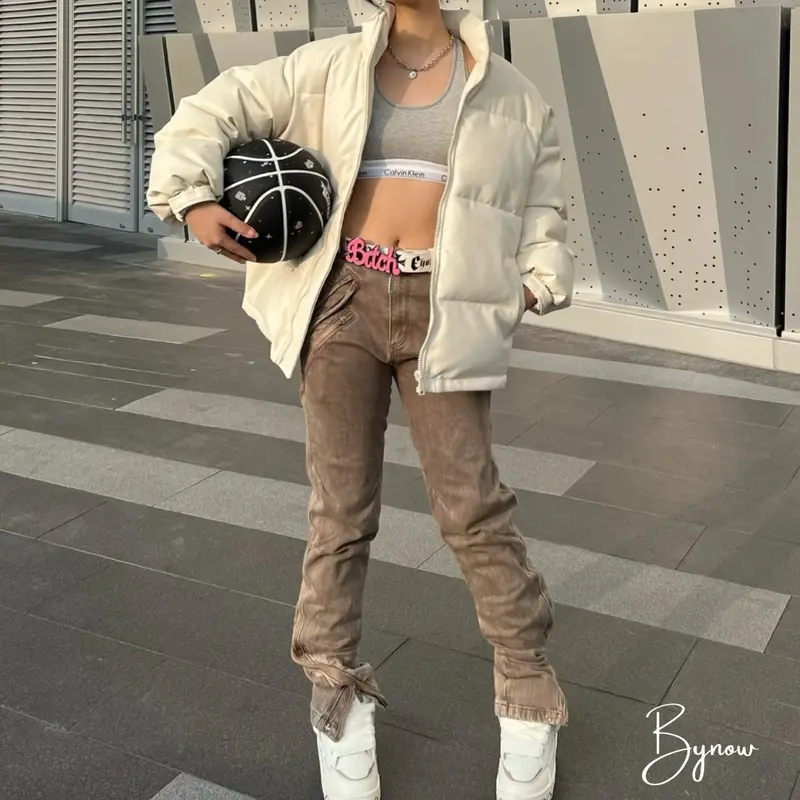 [Hàng Sẵn] Quần Kaki Nâu Phối Khoá Kéo HipHop Phong Cách Đường Phố Pants Menswear 8