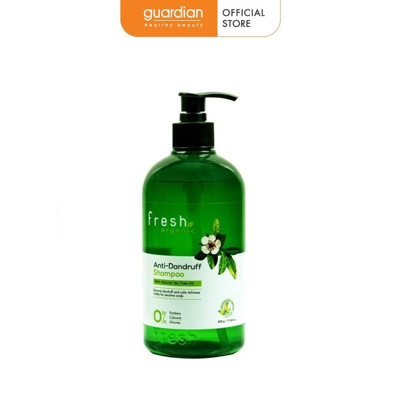 Dầu Gội Hỗ Trợ Giảm Gàu Tea Tree Anti Dandruff Shampoo Organic Fresh 500Gr