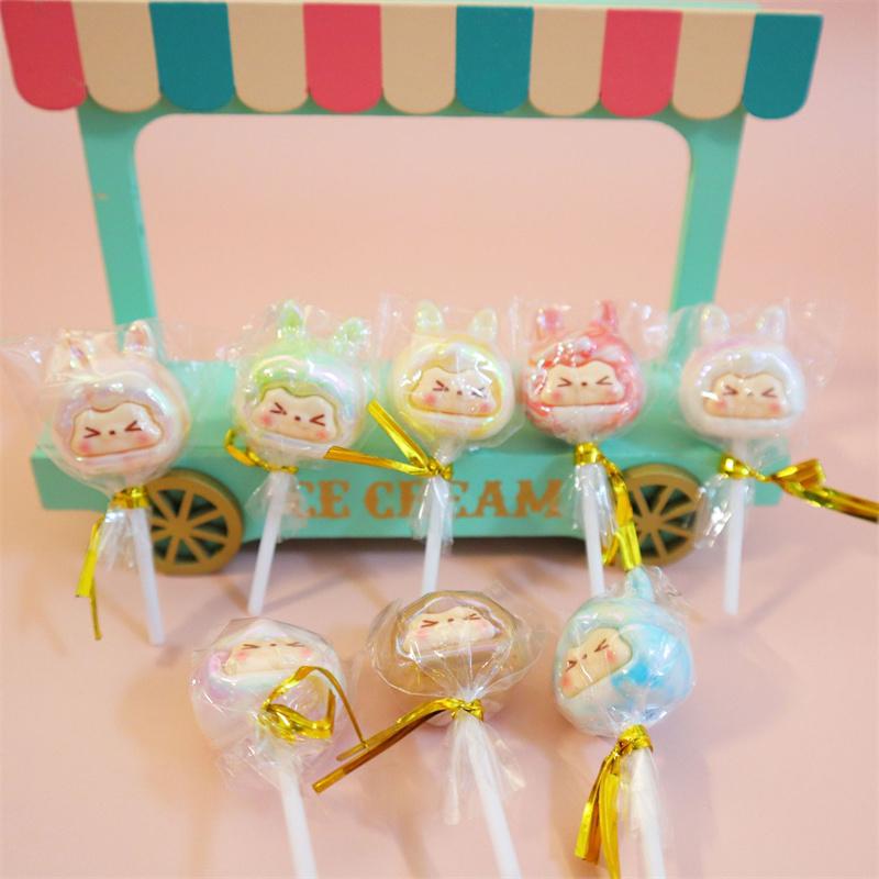 Product Introduction of Multi-colour KIKI Lollipop Mini Figure Random 1pc Electroplating Cute Cartoon Ornament Toys Accessories 9