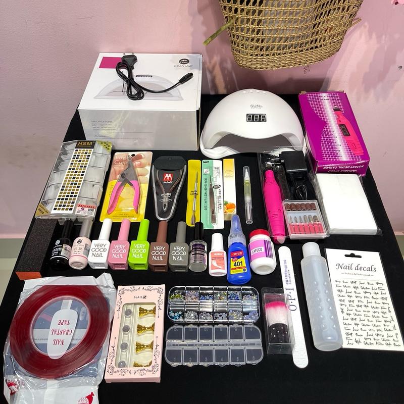  Set COMBO NAIL CƠ BẢN LỰA MÀU SƠN 27 món. Có đế làm nail box ạ 