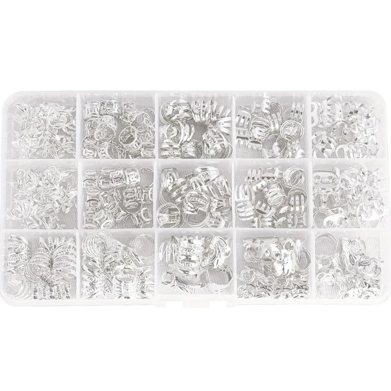 Product Introduction of Dashu 210pcs Hair Accessories Dread Locks Hollow Out Hair Ring Hair Braiding Metal Cuff Clips Dreadlocks Beads Charm Headwear Hair Braid Tubes Women 10