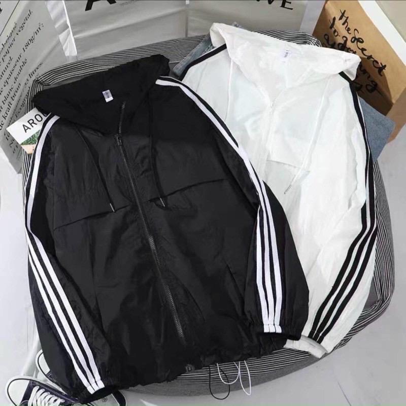 Áo khoác dù nam nữ 2 lớp Kẻ sọc 45-80kg Jacket Menswear