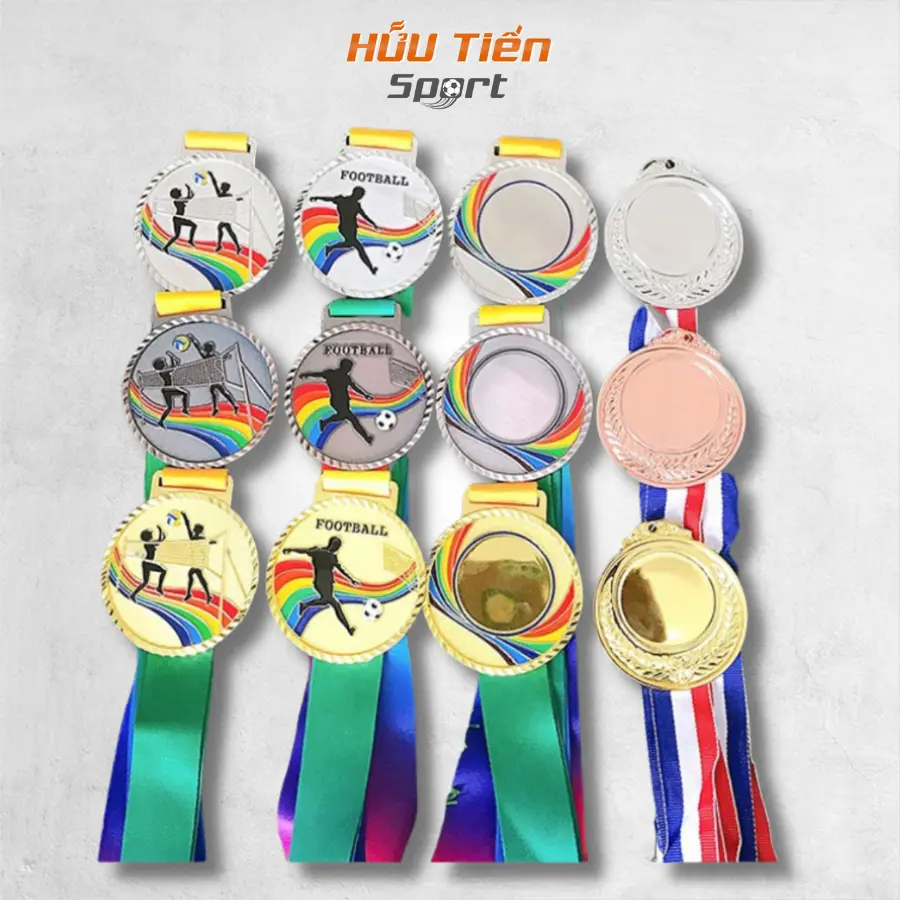 Huy Chương Bóng Đá, Huy Chương Bóng Chuyền Cầu Lông Thể Thao Vàng Bạc Đồng Giá Rẻ Sport