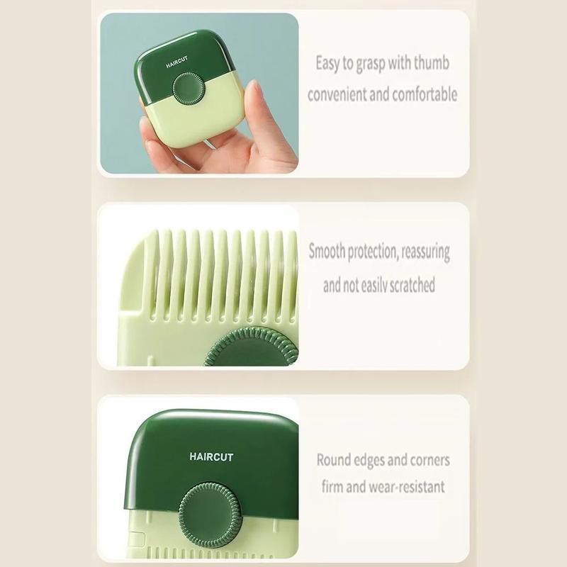 Product Introduction of Multifunctional Comb With Stainless Steel Blades Bangs Trimmer Girls Broken Hair Bifurcation Thin Special Haircut Styling Tools Haircare Adjustable 20