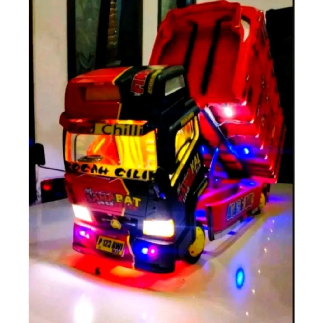 MINIATUR TRUK DUMP JUNGKIT REAL BISA JUNGKIT VIRAL FUL FARIASI LAMPU