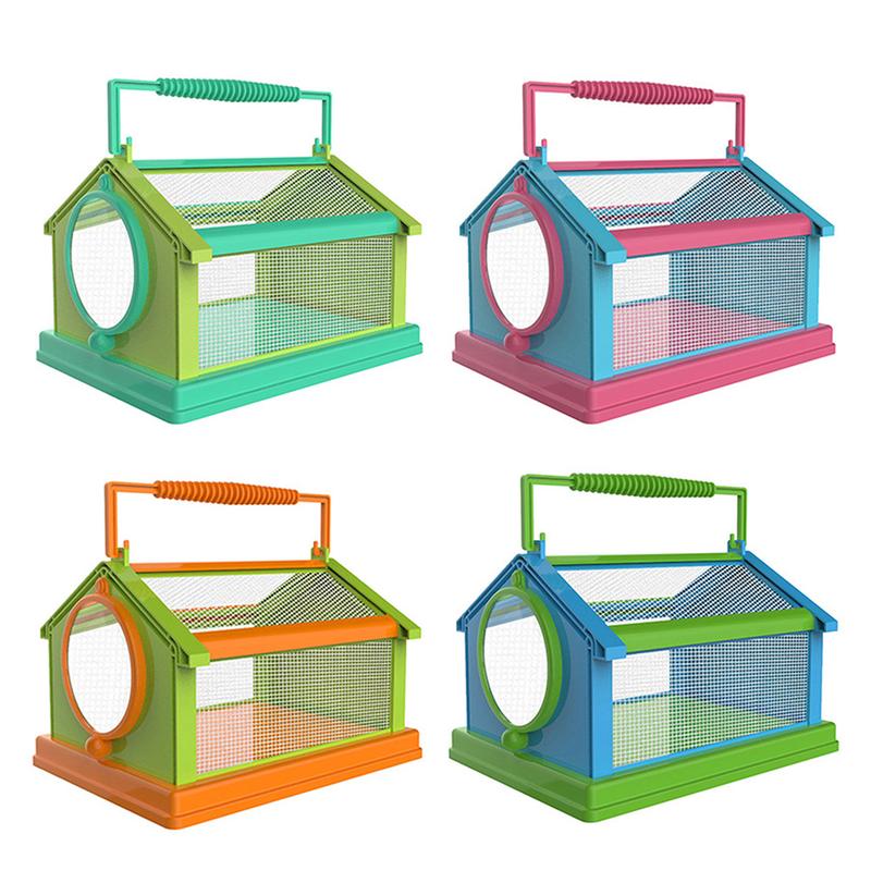 Insect Critter Case Plastic Insect Cage with Handle Easy to Observe ...