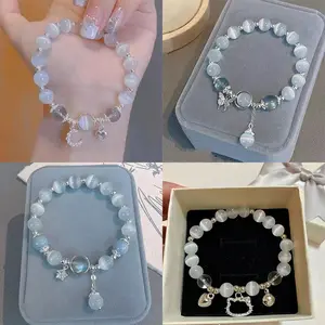Gelang lonceng bintang butterfly Kiloton cat perawatan beril batu bulan Aksesoris hadiah Bracelets