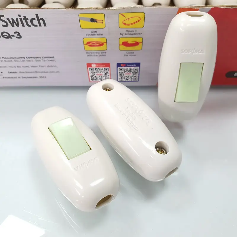Công tắc điện treo quả nhót dạ quang SOPOKA NDQ-3 NDQ-4 cực đồng đúc (1 cái) 1