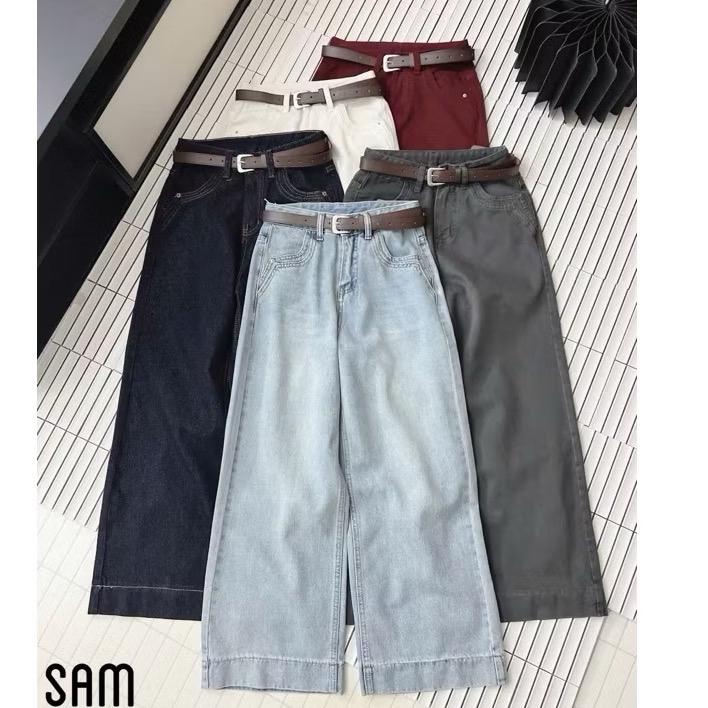 [ Hàng Đẹp -M888] Quần Jean Lưng Cao dáng Xuông M888 | BigBuy360 - bigbuy360.vn