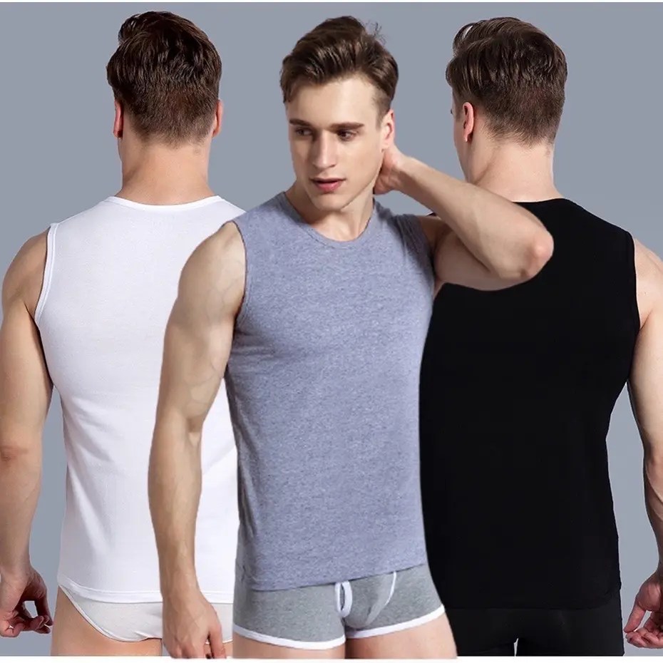 T-01 โปรแรง เซ็ทขายดี เลื้อกล้ามผู้ชาย Man เสื้อกล้าม Cotton Clothing ผ้าฝ้าย