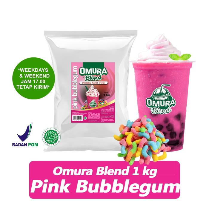 Gambar OMURA Blend Bubuk Minuman Rasa Pink Bubble Gum Powder Drink 1 Kg Omura Powder dari OMURA POWDER SHOP Kota Administrasi Jakarta Barat Tokopedia