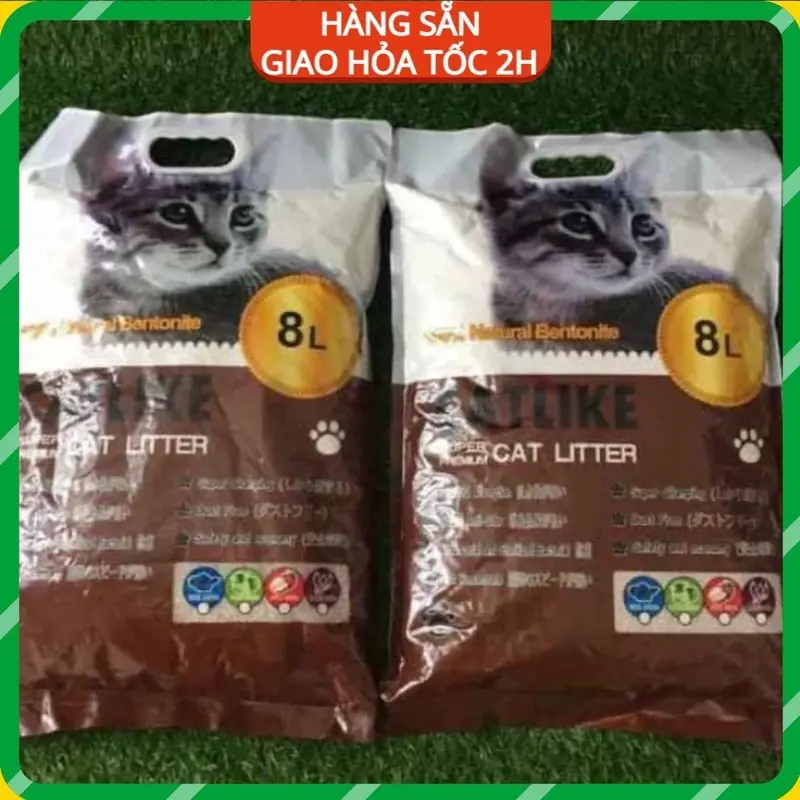 [HÀNG SẴN - GIAO NHANH 24H]  Cát vệ sinh cho mèo hương cafe cao cấp dung tích 9l 1