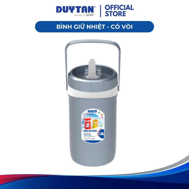  Bình Giữ Nhiệt 1.5 2 3 Lít Có Vòi bình giữ nhiệt Duy Tân dáng trụ tròn có tay cầm có vòi tiện dụng 