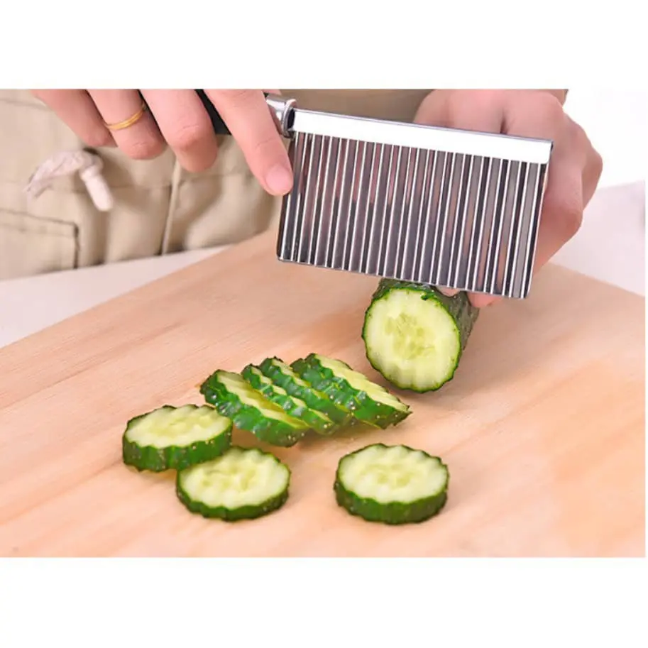 Potato Vegetable Fruit Crinkle Wavy Cutter