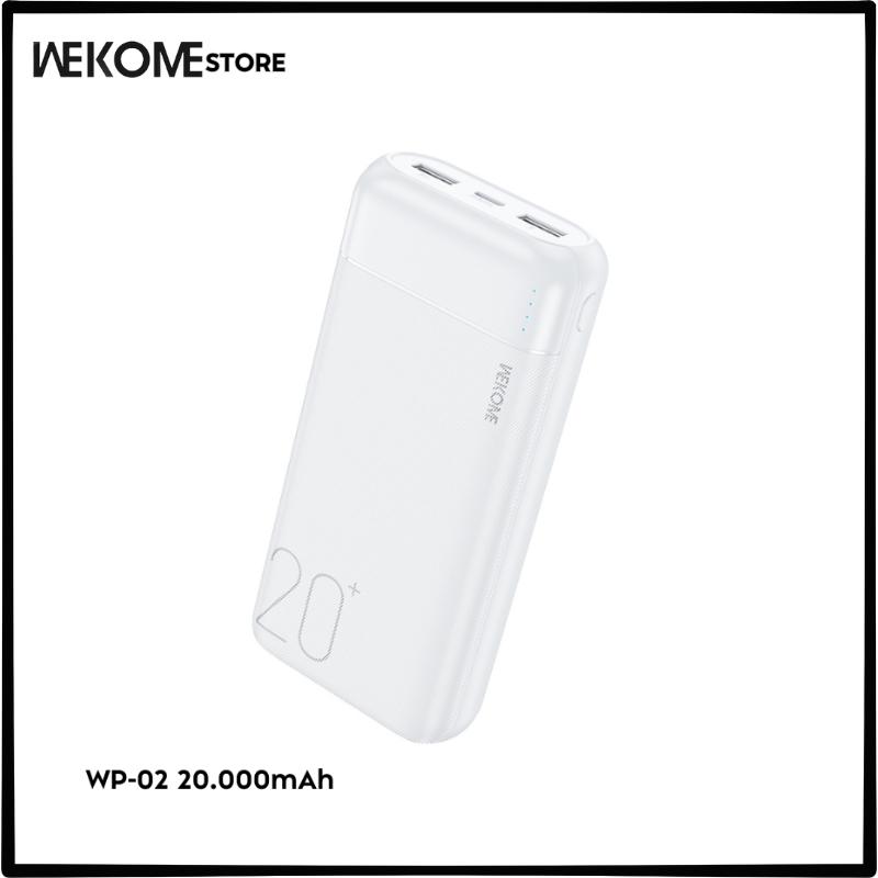 Sạc Dự Phòng WP-01 10000mAh WP-02 20000mAh 12W WEKOME Sạc Đồng Thời 2 Thiết Bị Màu Đen, Trắng, Vàng, Xanh Phụ Kiện 3