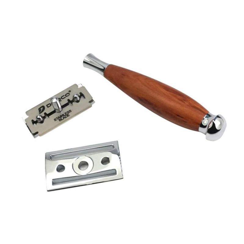 Product Introduction of Classic Manual HandHeld Double Edge AntiSlip Wood 0