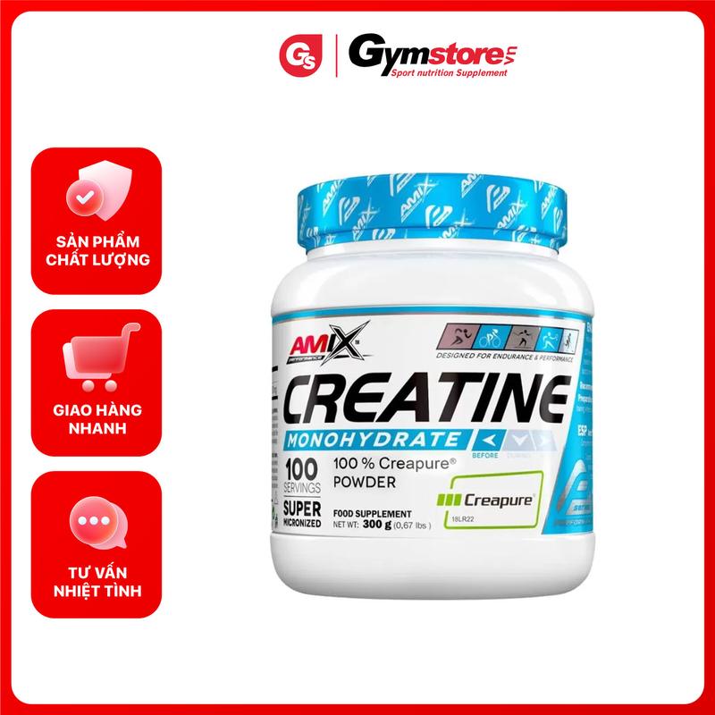 Bột Amix Creatine Monohydrate Creapure 300g | Made in UK