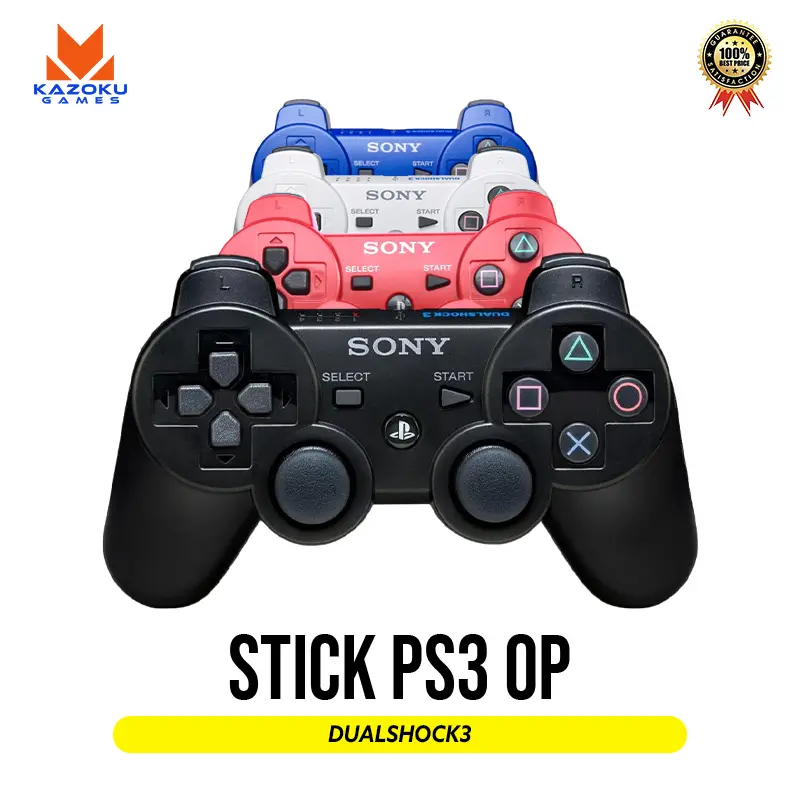 [Harga Special] STICK PS3 / Stick PS3 OP Getar Biru Hitam [COD] Merah Putih Wireless  Accessories 0